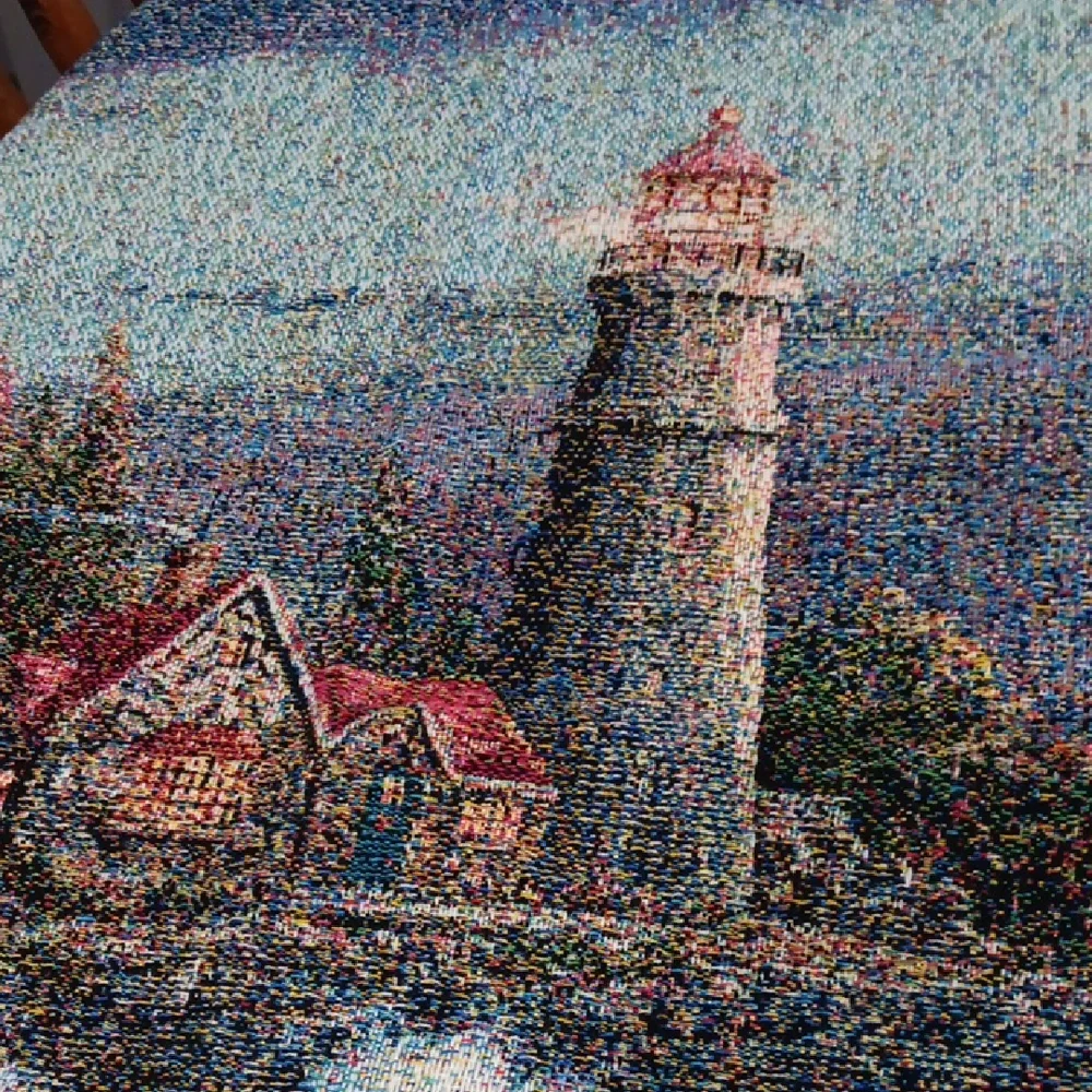 Scenic Lighthouse Tapestry Blanket